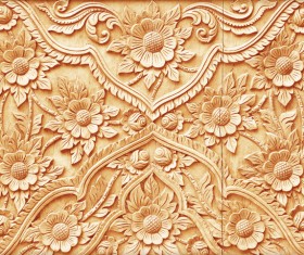 Interior classical wood carvings Stock Photo 12