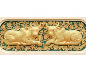 Interior classical wood carvings Stock Photo 14