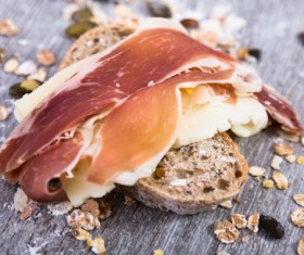 Italian Sausage Oil Breakfast Bread Stock Photo 05