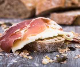 Italian Sausage Oil Breakfast Bread Stock Photo 07