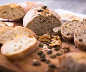 Italian Sausage Oil Breakfast Bread Stock Photo 08