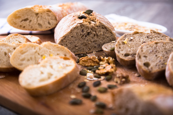 Italian Sausage Oil Breakfast Bread Stock Photo 08