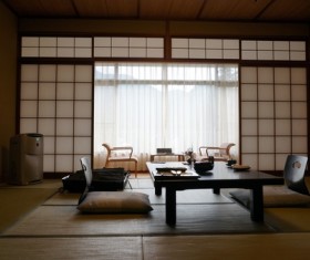Japanese style interior decoration Stock Photo