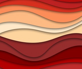 Layered wavy abstract vector template 01