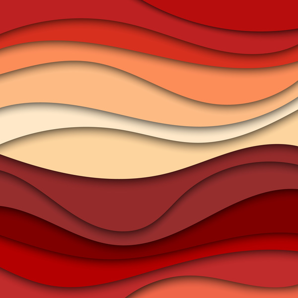 Layered wavy abstract vector template 01
