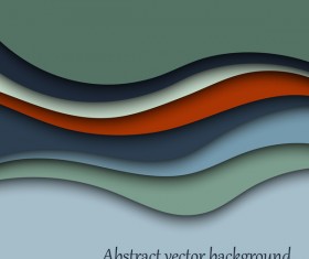 Layered wavy abstract vector template 02