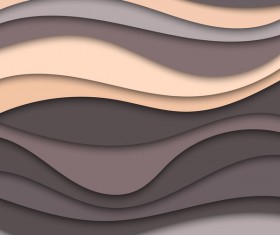 Layered wavy abstract vector template 03