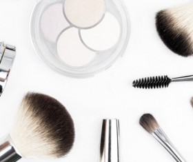 Makeup tools for women Stock Photo