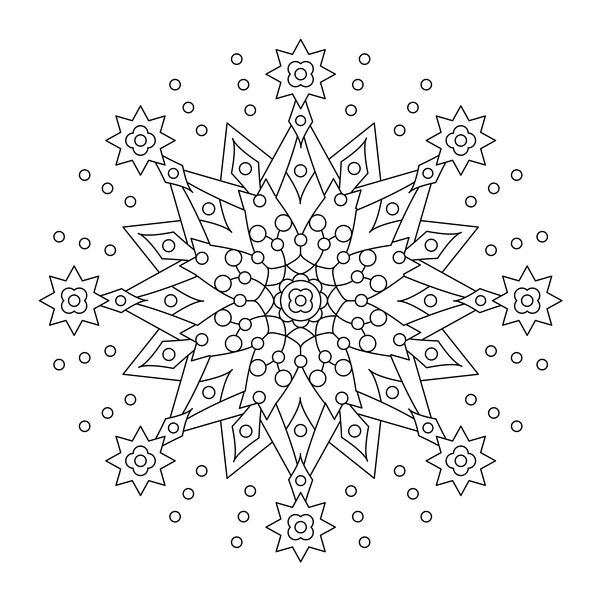 Mandala decorative pattern drawn vector material 12