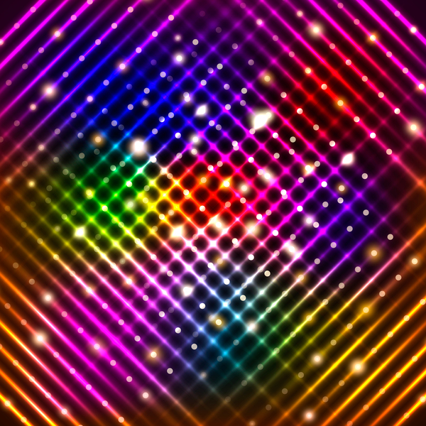 Mesh colorful glowing background vector