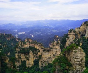 Mountains and cliffs Stock Photo
