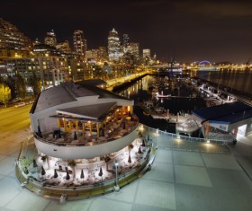 Night city lights Stock Photo 13