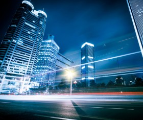 Night city lights Stock Photo 20