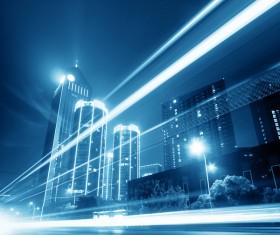 Night city lights Stock Photo 21