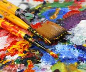 Oil paints Stock Photo 01