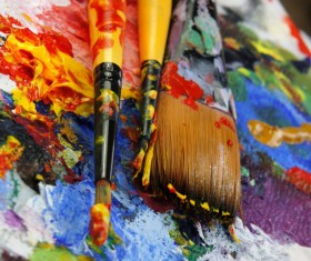 Oil paints Stock Photo 03