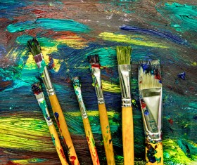 Oil paints Stock Photo 10