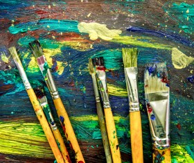 Oil paints Stock Photo 14