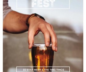 Oktoberfest flyer psd template