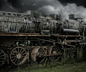 Old steam train Stock Photo 01