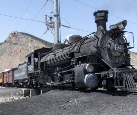 Old steam train Stock Photo 02