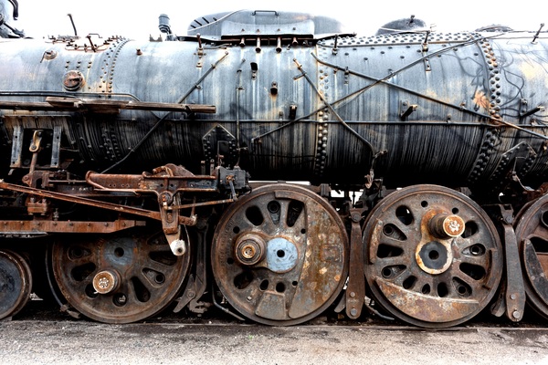 Old steam train Stock Photo 04