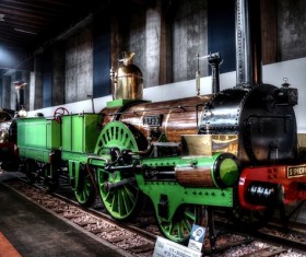 Old steam train Stock Photo 05