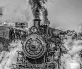 Old steam train Stock Photo 19
