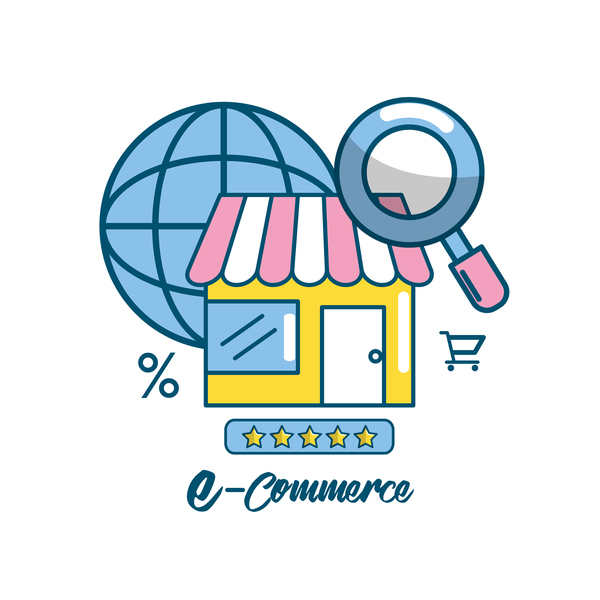Online shopping business illustration 02