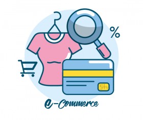 Online shopping business illustration 05