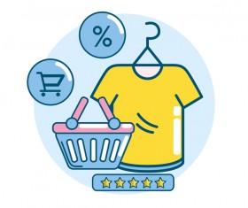 Online shopping business illustration 08