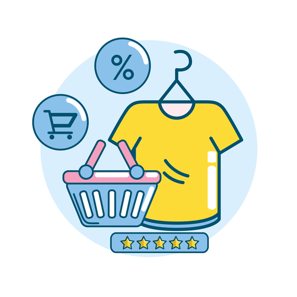 Online shopping business illustration 08