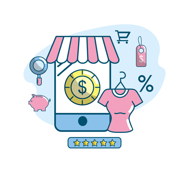Online shopping business illustration 11
