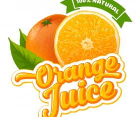 Orange juice ad poster template vector 03