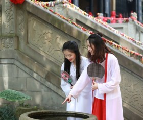 Oriental costume art photo Stock Photo