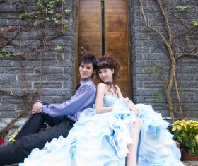 Oriental wedding photo Stock Photo