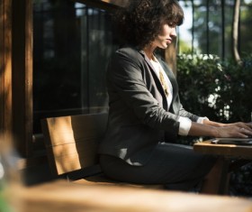 Outdoor office beauty Stock Photo