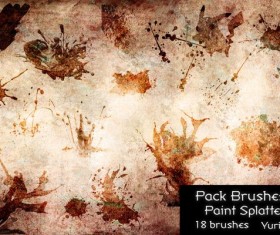 Paint Splatters Photoshop Brushes