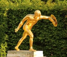 Park statue Stock Photo