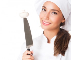 Pretty female cook Stock Photo 03
