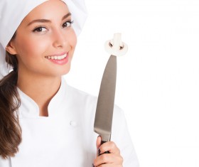Pretty female cook Stock Photo 04