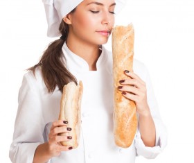 Pretty female cook Stock Photo 06