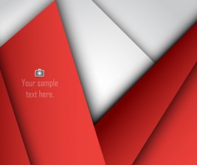 Red with white layered background vector
