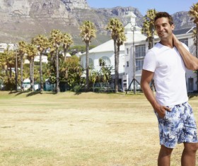 Resort smiling man Stock Photo 01