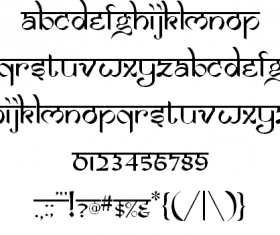 Samarkan font