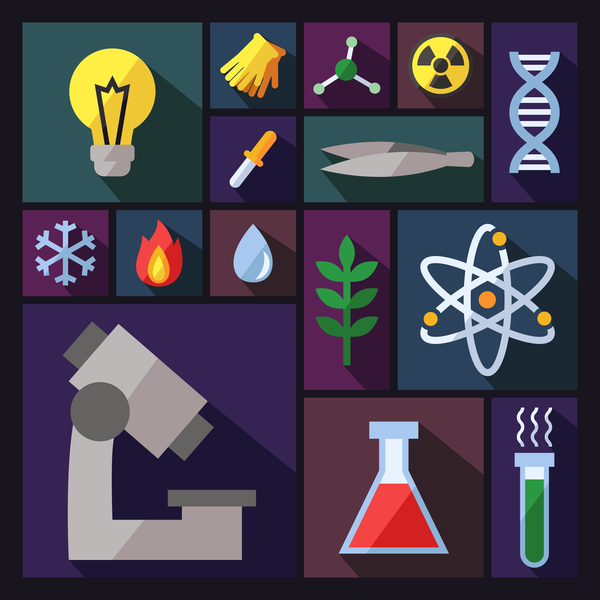 Science background vector design