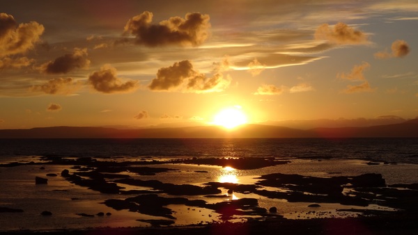 Scotland West Coast Sunrise Stock Photo