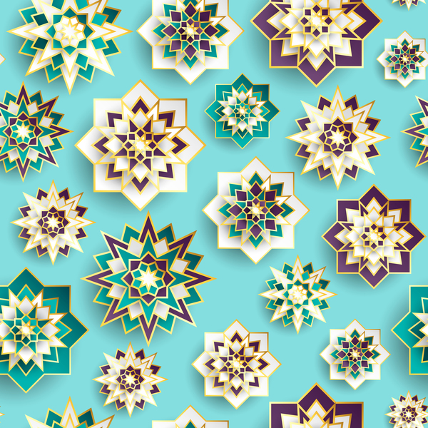 Seamless Islamic styles pattern vector
