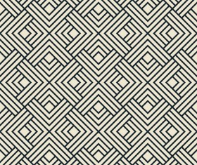 Seamless black with white art pattern vector 04