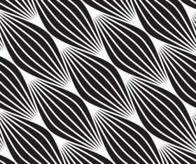 Seamless black with white art pattern vector 06